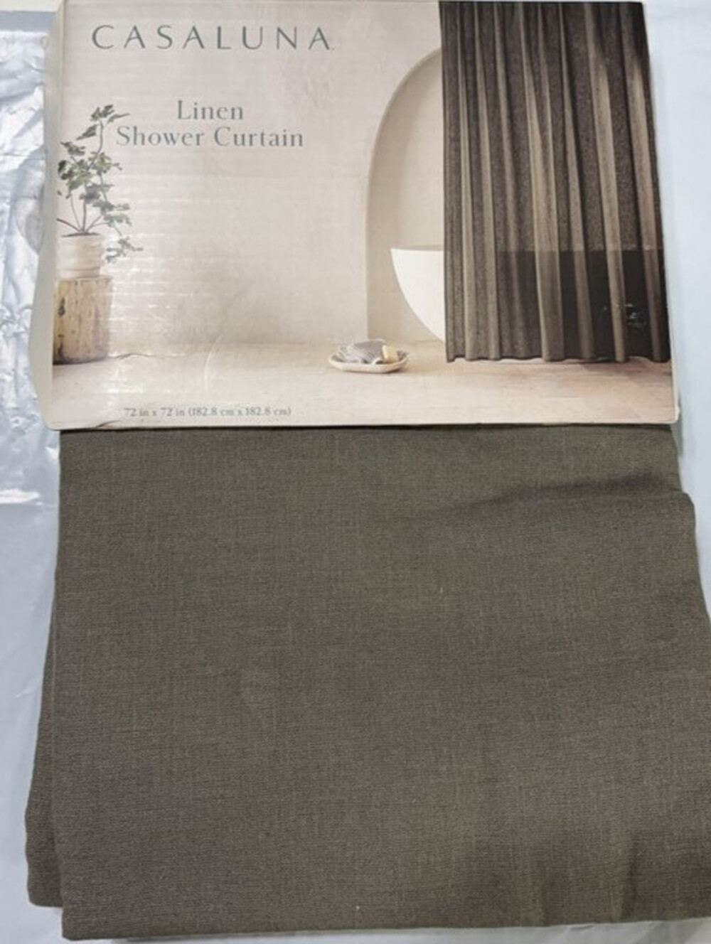Casaluna Linen Shower Curtain Brand new in package 72 by 72